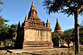 Bagan Myanmar. Temples near Abeyadana, Myinkaba. 